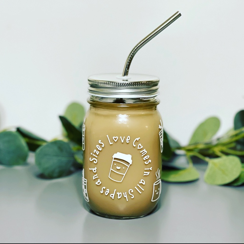 Handmade reusable mason jar